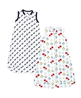 Hudson Baby Girls Interlock Cotton Sleeveless Sleeping Bag
