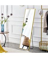 Streamdale Furniture Aluminium Frame Full Body Mirror - Golden 63" X 20"