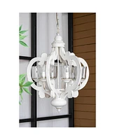 Streamdale Furniture 6-Light Farmhouse Wood Chandelier