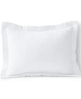 Lands' End Basketweave Cotton Matelasse Pillow Sham