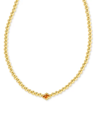 Kendra Scott Abbie Gold-Tone Beaded Necklace, 13-1/2" + 4" extender