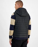 Hugo by Boss Men's Barvino2435 Slim-Fit Quilted Full-Zip Liner Vest