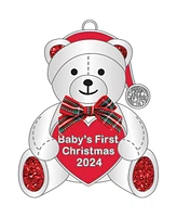 Ganz Sentiment Ornament Bear 'Baby's First Christmas' Dated 2024