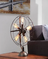 Rosemary Lane 15" Metal Fan Shape 5 Light Accent Lamp