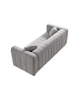 Simplie Fun 81.9" Modern 3-Seater Sofa with Gold Metal Legs