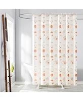 No. 918 Sunburst 13-Piece Boho Print Shower Curtain Set