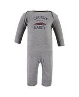 Hudson Baby Baby Boys Hudson Cotton Coveralls, Cars, 9-12 Months