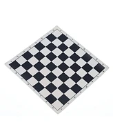 We Games Roll Up Vinyl Chess Board - Blue - 8 in.