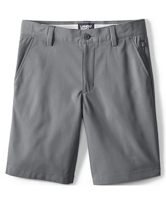 Lands' End Big Boys School Uniform Active Performance Chino Shorts