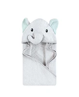 Hudson Baby Unisex Baby Cotton Animal Face Hooded Towel, Dreamy Elephant, One Size