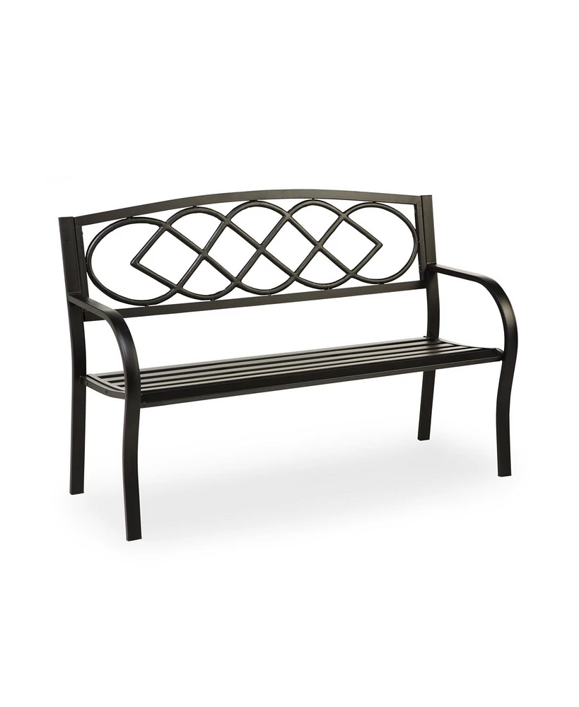 Evergreen Celtic Knot Garden Bench