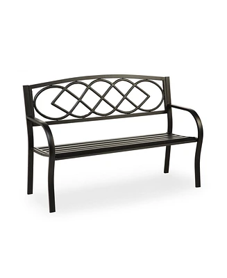 Evergreen Celtic Knot Garden Bench
