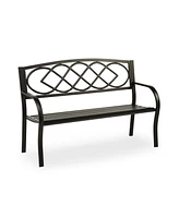 Evergreen Celtic Knot Garden Bench