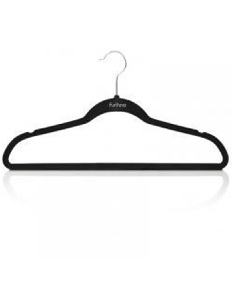 Furinno Velvet Suit Hanger, Pack of 50 - Black