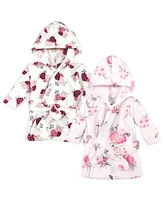 Hudson Baby Baby Girls Hudson 2Pc Plush Animal Face Bathrobe