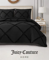 Juicy Couture Diamond Ruffle Piece Reversible Comforter Set