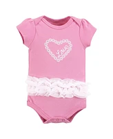 Hudson Baby Girls Cotton Bodysuits