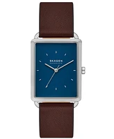 Skagen Men's Hagen Three Hand Brown Pro-Planet Leather 36mm