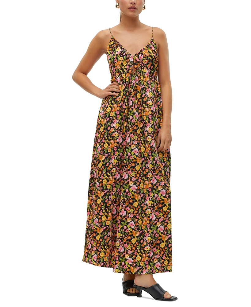 Vero Moda Women's Page Floral-Print Maxi Dress