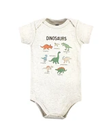 Hudson Baby Boys Cotton Bodysuits, 5-Pack