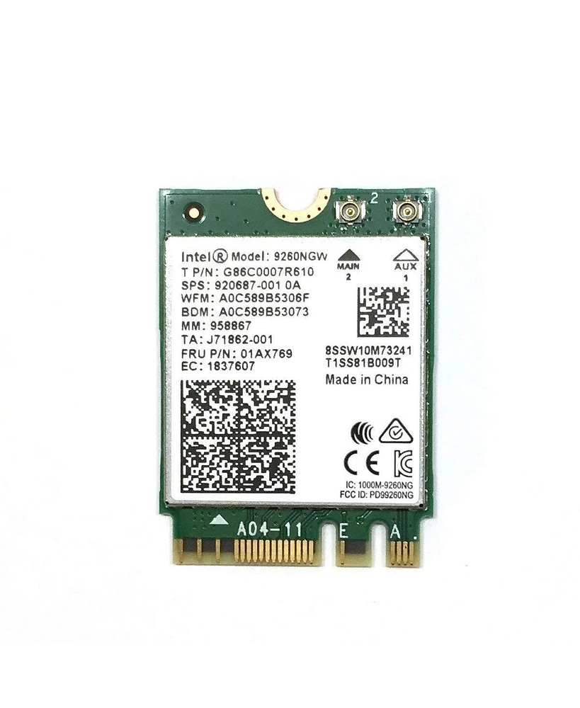 Intel 9260.ngwg.nv Ac 9260-2230-2X2 Ac Plus Bluetooth - Gigabit Wireless