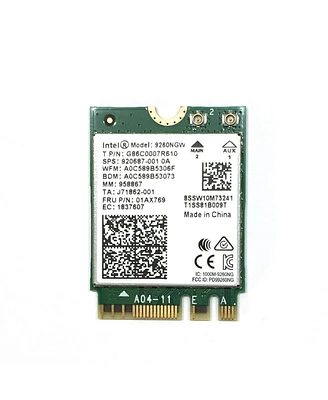 Intel 9260.ngwg.nv Ac 9260-2230-2X2 Ac Plus Bluetooth - Gigabit Wireless