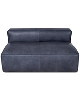 Rutherford Home Amalfy 57" Leather Armless Loveseat