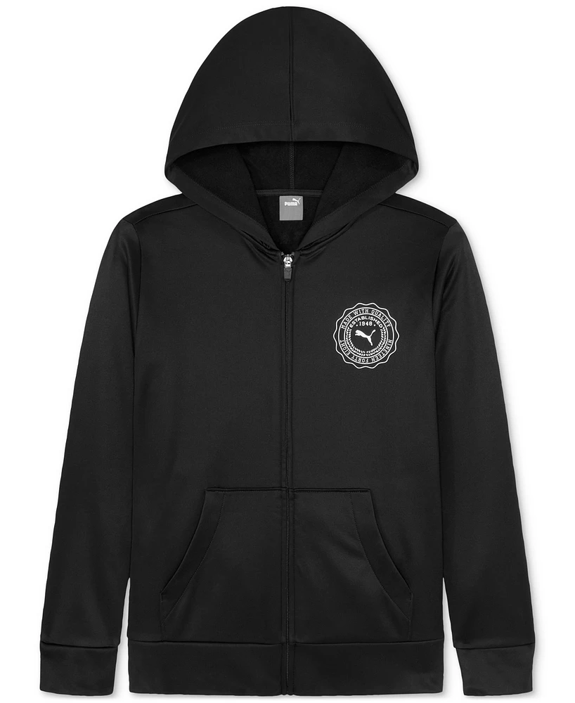 Puma Big Boys Squad Pack Fleece Zipper Hoodie