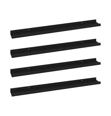 vidaXL Wall Shelves 4 pcs 31.5"x3.5"x1.2