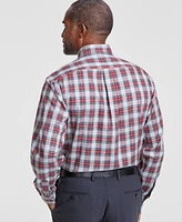 Club Room Men's Regular-Fit Randall Plaid Dress Shirt, Created for Macy's