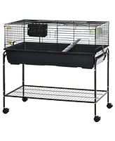 PawHut Small Animal Cage Guinea Pig, Hedgehog, Ferret Pet Habitat