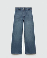 Mango Women's Catherin Culotte High Rise Jeans