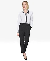 Karl Lagerfeld Paris Women's Pinstriped Slim-Leg Pants