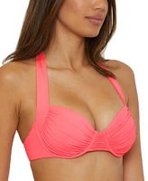 Becca Women's Ruched Underwire Bikini Top