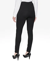 Karl Lagerfeld Paris Women's Button Detail Ponte Pants