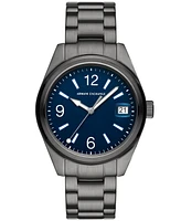 A|X Armani Exchange Men's Quartz Three-Hand Gunmetal Stainless Steel 42MM