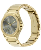 A|X Armani Exchange Unisex Quartz Three-Hand Gold Stainless Steel 34MM