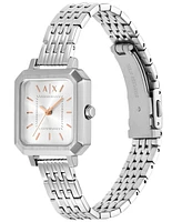 A|X Armani Exchange Women's Quartz Three-Hand Silver Stainless Steel 27MM