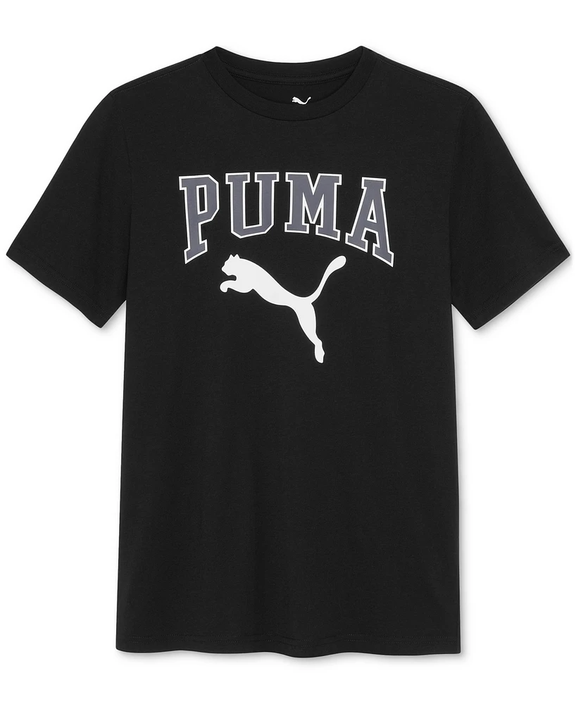 Puma Big Boys Squad Pack Logo Graphic T-Shirt