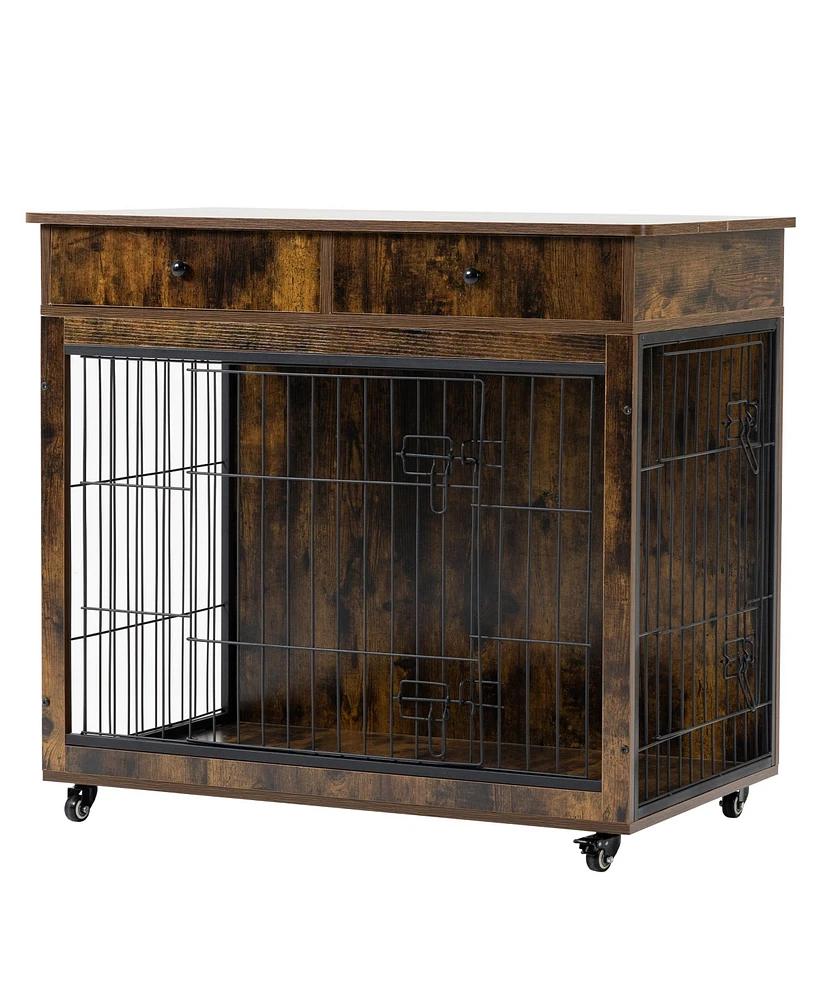 Streamdale Furniture Premium Dog Crate Spacious, Stylish, and Durable