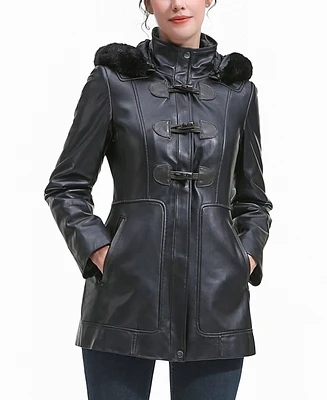 Bgsd Plus Flora Leather Toggle Coat