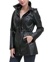 Bgsd Plus Elena Leather Parka Coat