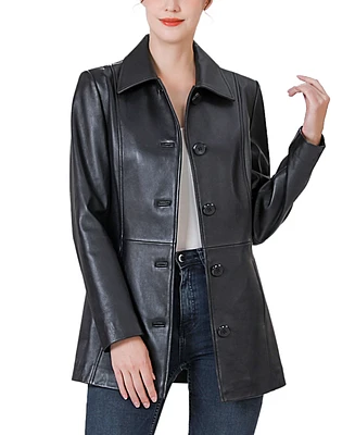 Bgsd Women's Dana Leather Car Coat