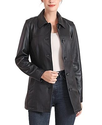 Bgsd Plus Evie Leather Car Coat