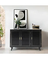 Hulala Home Gius Contemporary Accent Cabine with Beech Wood Doors
