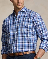 Polo Ralph Lauren Men's Big & Tall Plaid Stretch Poplin Shirt