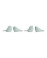 Slickblue Modern Etched Bird Figurine (Set of 4)