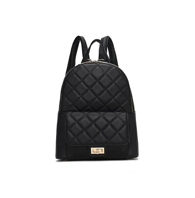 Mkf Collection Dimitria Quilted and Smooth Backpack by Mia K