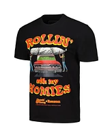 Reason Men's and Women's Black Cheech Chong Rollin' With the Homies Graphic Box T-Shirt