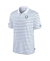 Nike Men's White Indianapolis Colts Sideline Lock Up Victory Performance Polo Shirt